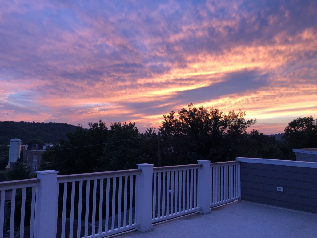 Rooftop View Sunset
